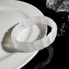 Bracciale Quadrato in Cristallo Bianco Naturale Jingxi Ji