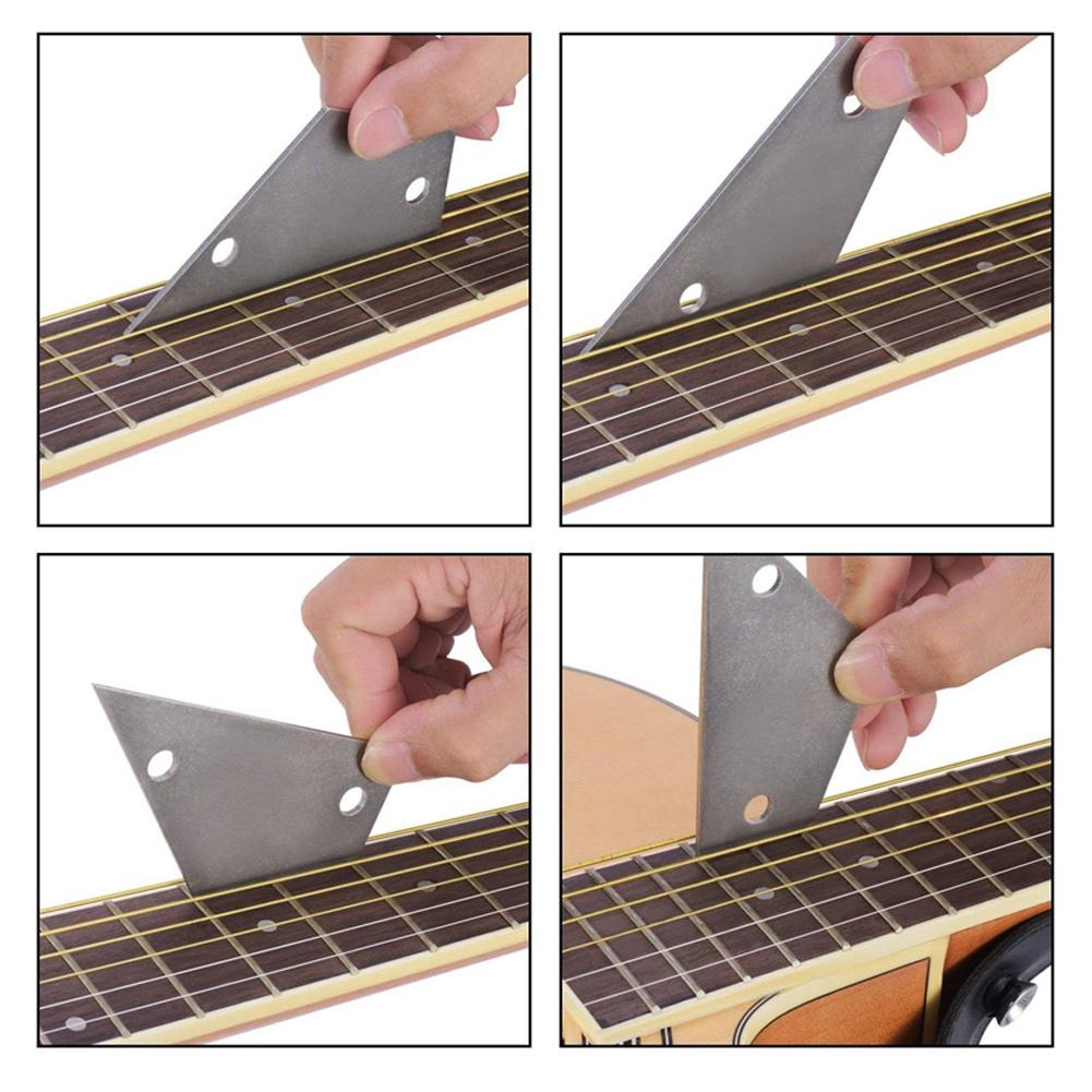 R510 6PCS Guitar Fret Tool Kit Fret Hammer & Fret File & Fingerboard & Grinding Stone & Ruler