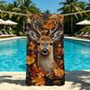 Waldhirsch Kunsthandwerk Handtuch Für Outdoor Camping Strandhandtuch Super Saugfähig Schnelltrocknend Sommerhandtuch