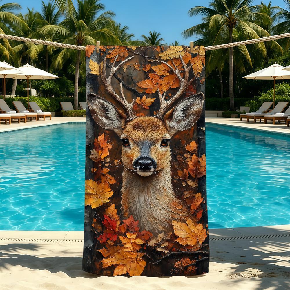 Boshert Kunst Handdoek Voor Buiten Kamperen Strandhanddoek Super Absorberend Sneldrogend Zomerhanddoek STJ90x180CM