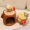 Kawaii Bee Animals Plush Toys Schoolbag Key Pendant Stuffed Insect Bee Soft Honey Bee Doll Bed Cartoon Pillow Birthday Gifts