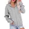Felpa con cappuccio e maniche lunghe da donna, giacca felpa colorata per uso quotidiano casual