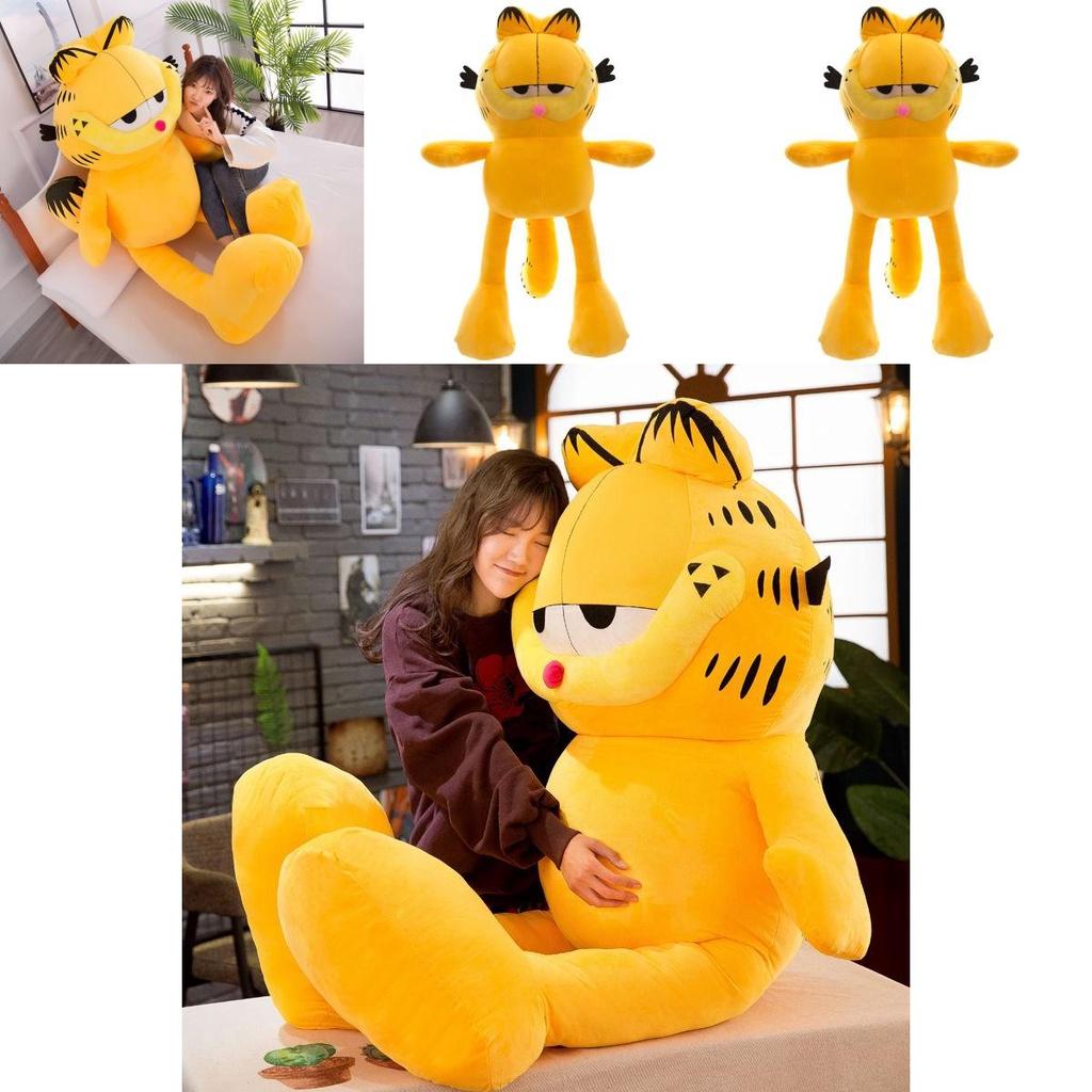 Riesiges Garfield-Katzen-Plüschtierkissen, perfekt als Geschenk für Kinder und Babys.