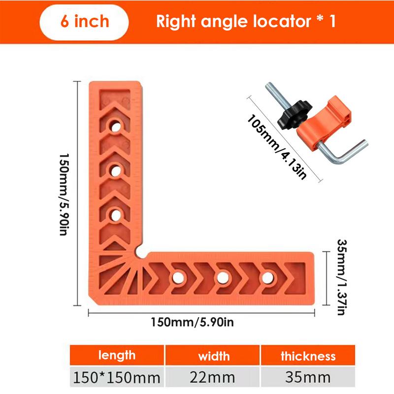 Right Angle Locator 90 Degrees Clamps For Woodworking Securing Clip L-type Multifunctional Right Angle Positioning Ruler Tool