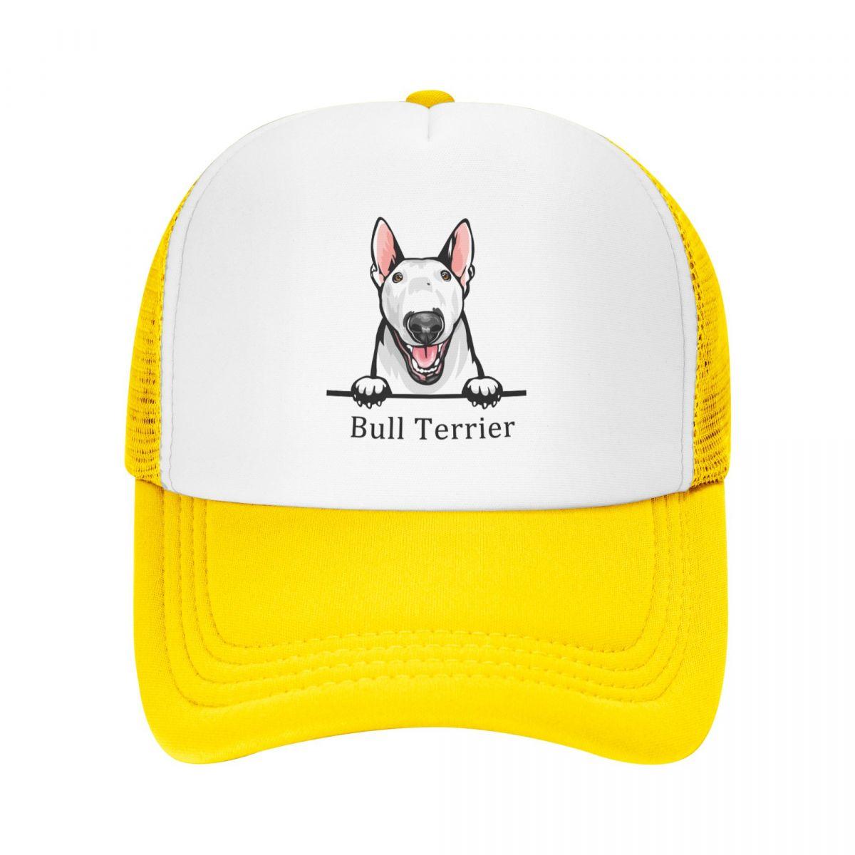 

Модная шапка-дальнобойщик для бультерьера для собак, WoUnisex, унисекс, регулируемая на заказ бейсболка для взрослых, домашних животных, бейсболки, уличные кепки Snapback Trucker Hat