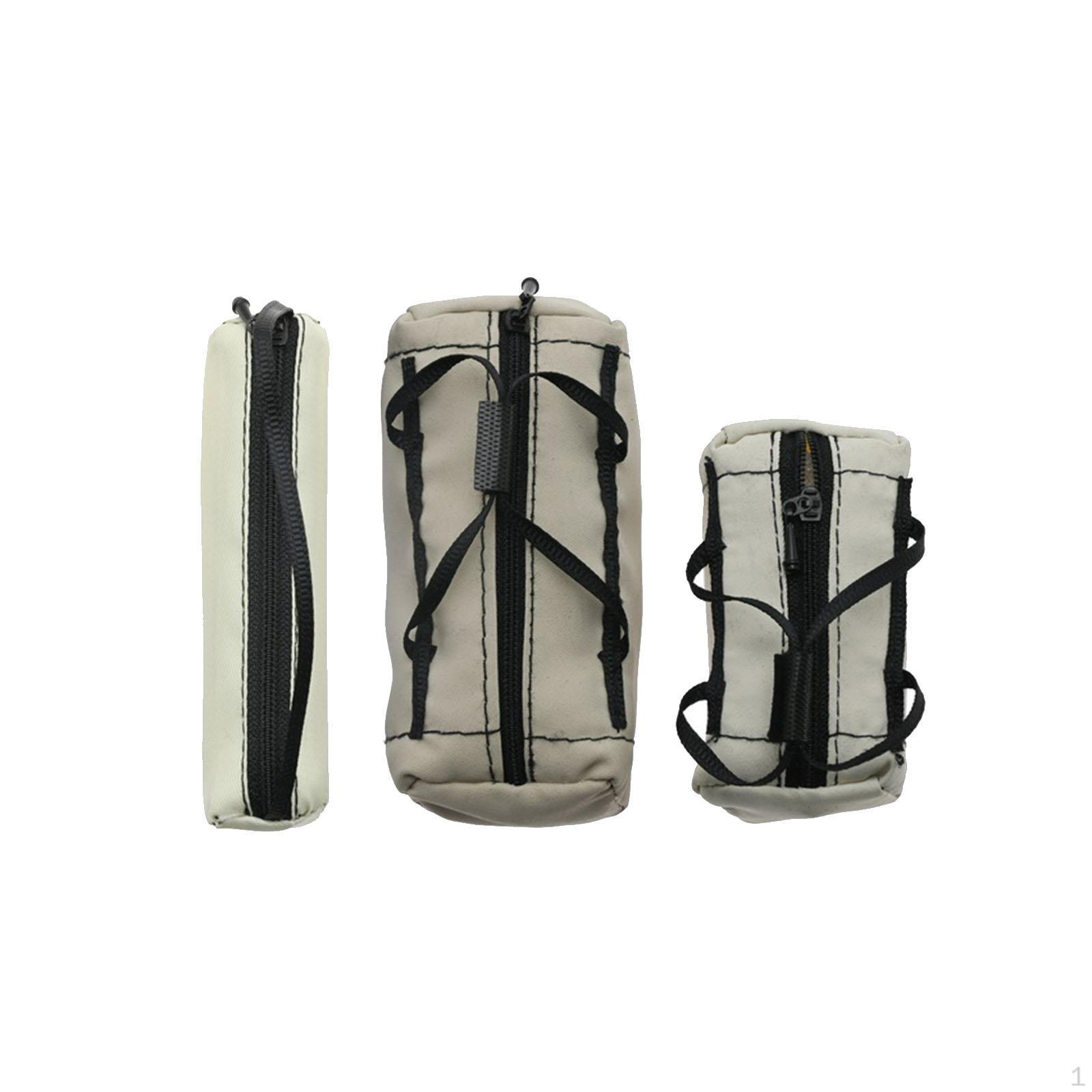 

3 Pieces High Simulation Remote Control Car Luggage Bags Roof Wagon Decoration DIY Model Travel сірий колір