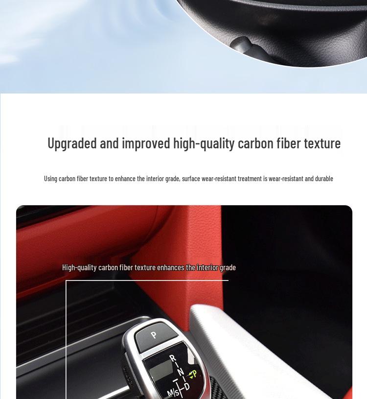 BMW 3 & 4 Series Gear Shift Lever & Knob Trim Cover (F30, 318, 320GT, F34, F35)