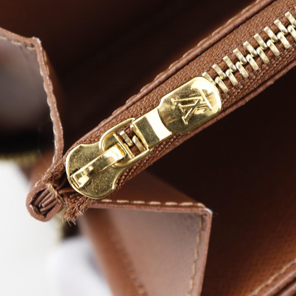 LOUIS VUITTON Zippy wallet Purse M42616 Brown Monogram canvas unisex Used
