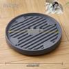 Round Movable Flower Pot Tray with Hidden Wheels and Breathable Bottom for Silent Plant Care