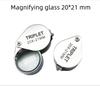 Portable Foldable Jeweler Loupe 10/20/30X Triplet Magnifier Pocket Magnifying Glass for Diamond Gem Jewelry Identification