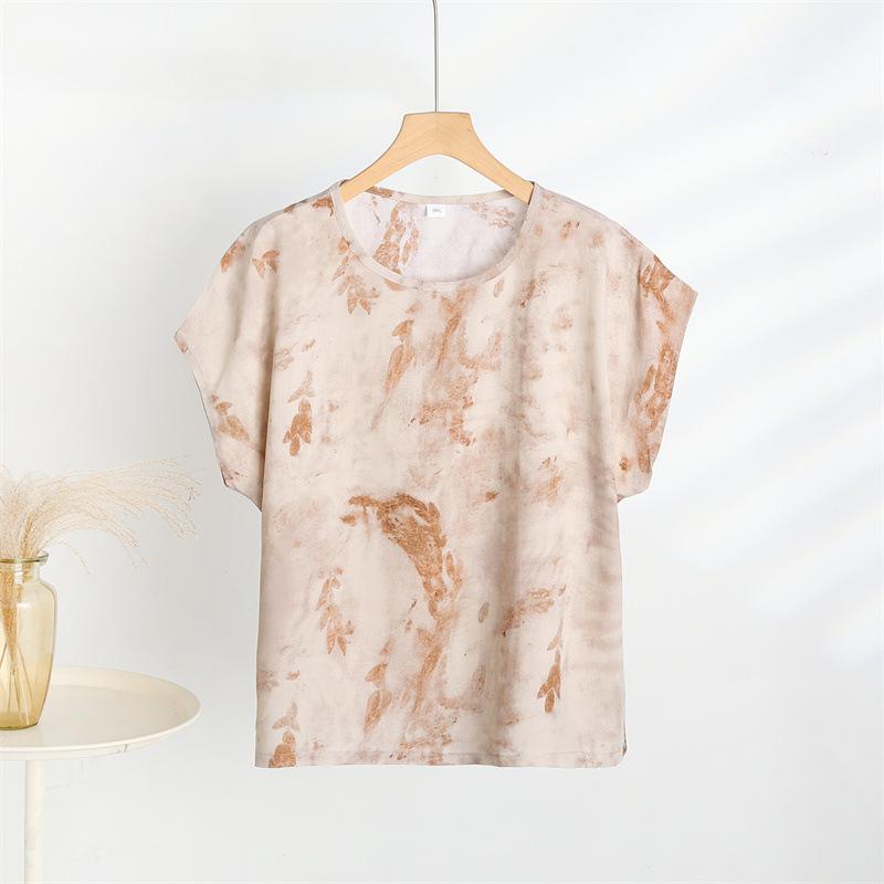 Mamas 2025 Sommer Baumwolle Viskose Mode T-Shirt für Frauen mittleren Alters und ältere Frauen