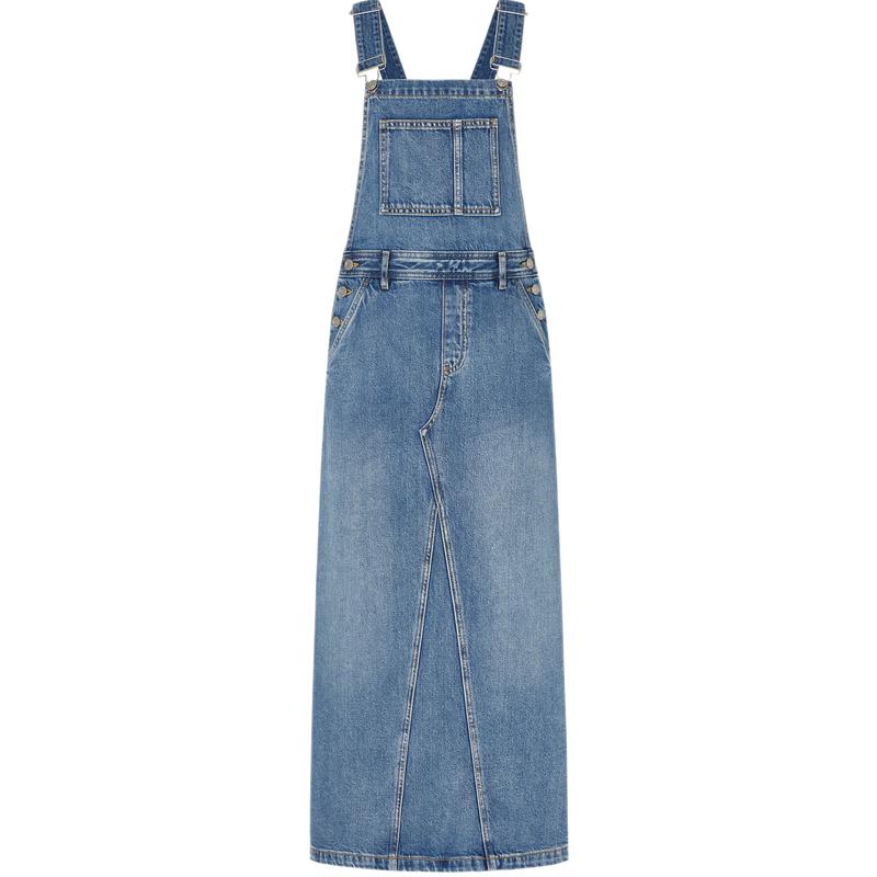 

MO&Co. Washed Blue Denim A-Line Dress M 165