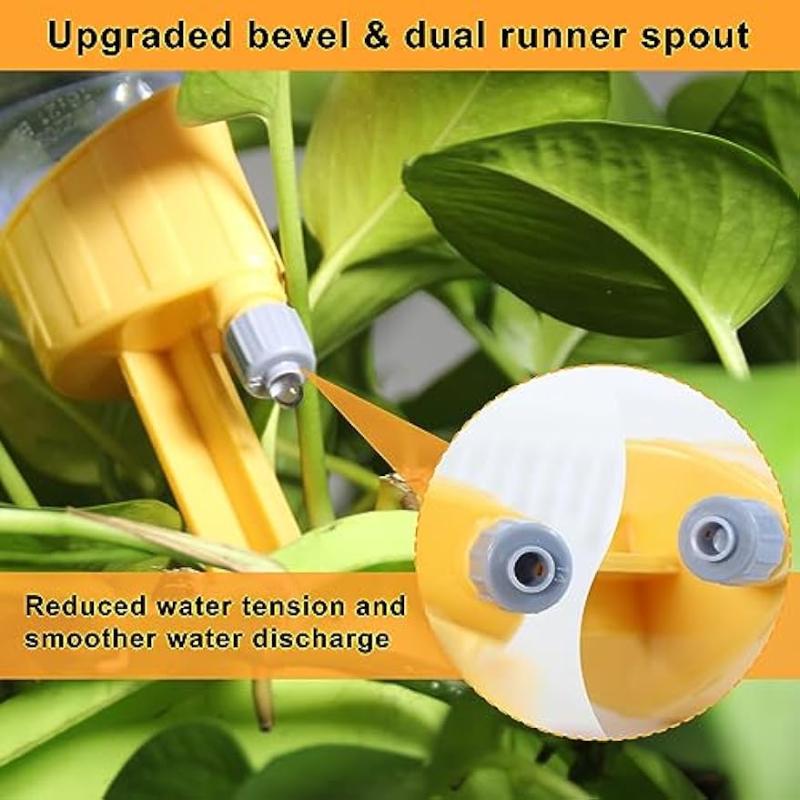 4pcs/set Updated Design Self Watering Spikes, Auto Plant Watering Devices with Adjustable Drip Valve
