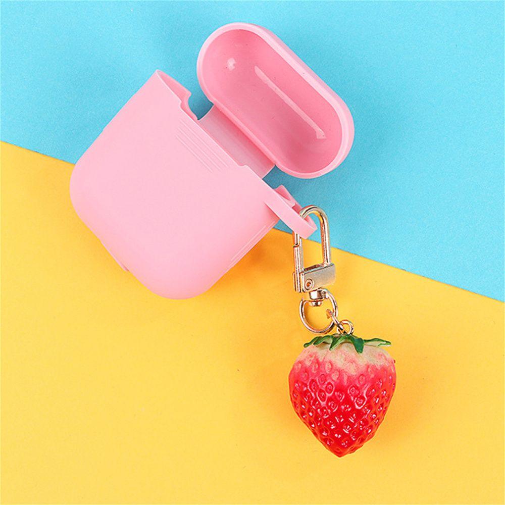Interior Accessories Simulation Fruit Bell KeyRing Strawberry Keychain Keyrings Jewelry Gift