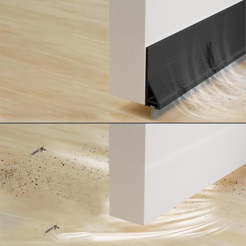 

Подметальник для низа двери Клейкий Многоцелевой Уплотнитель для двери от сквозняка Износостойкий Блокатор сквозняка для двери Уплотнитель для окна от сквозняка United States