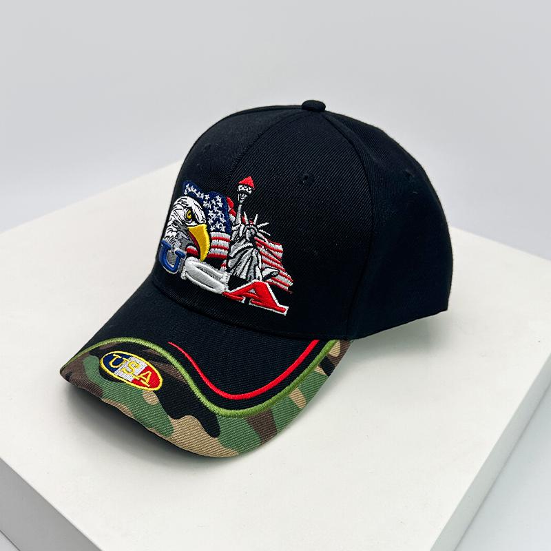 Baseball Stitching Stitched Embroidered Alphabet Eagle America Women  Men For Neutral Gender Fresh Caps Peaked Hats Hardtop Breathable Personal