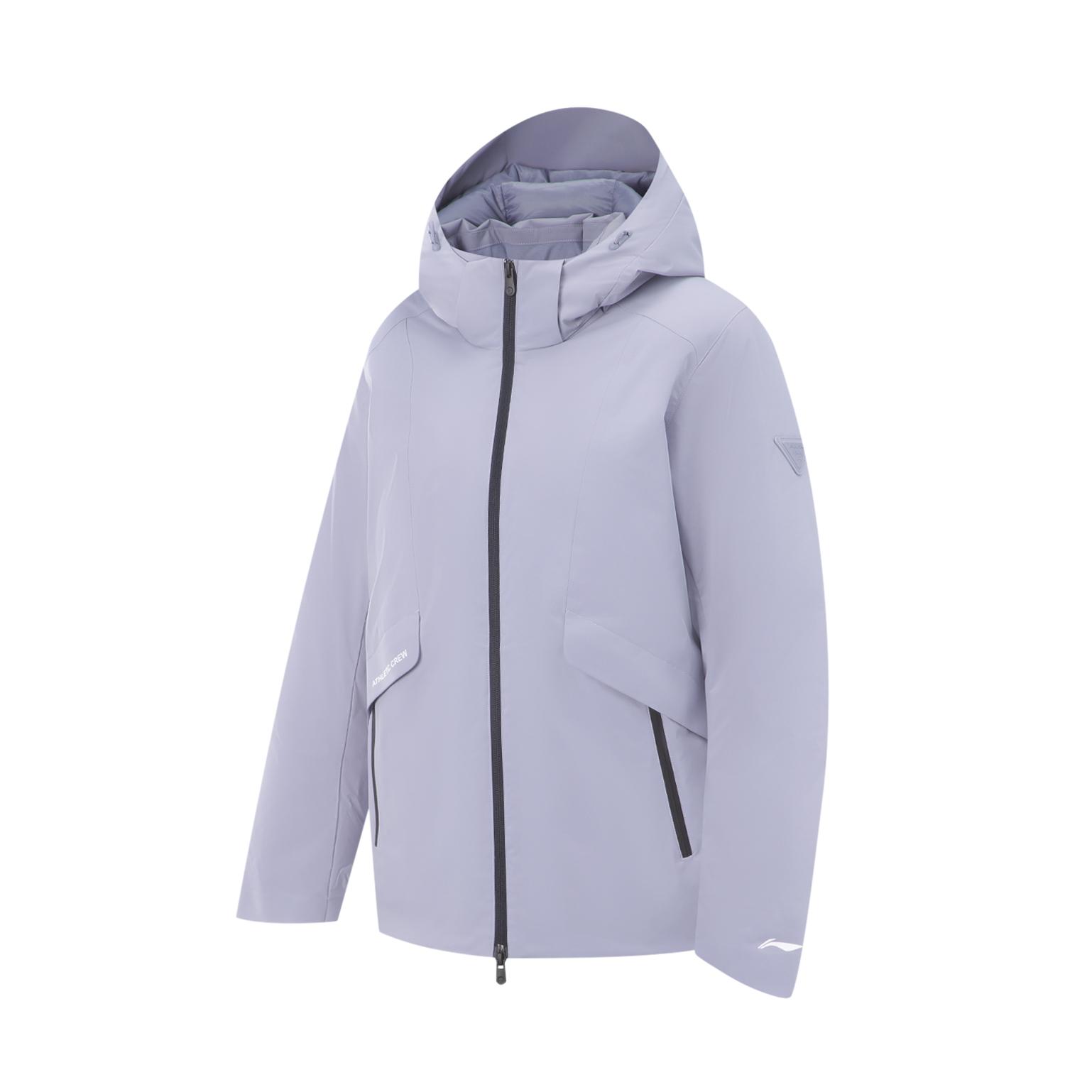 

Li-Ning Simple Comfortable Versatile Hooded Logo Print Down Jacket Women Outerwear AYMV402-4 XXL