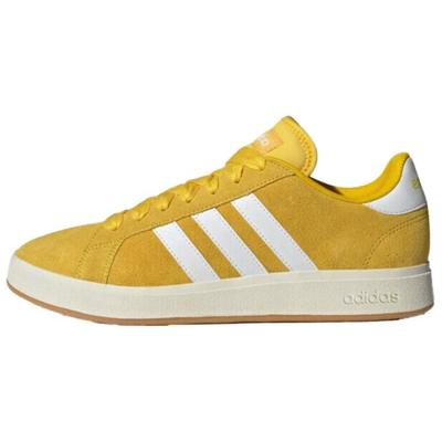 Scarpe Skateboard Unisex Grand Court Base Anni 00 Basse Giallo Bianco IH6188