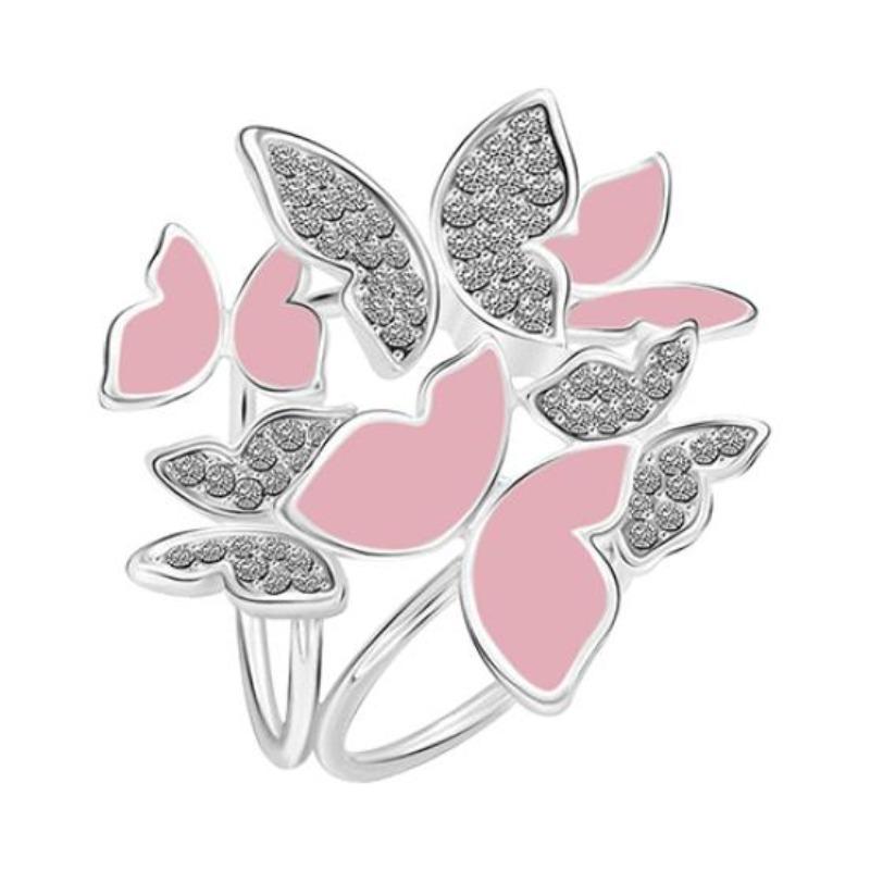 Женщины бабочка кластер горный хрусталь круги шарф зажим кристалл свадебная брошь булавка серебряный