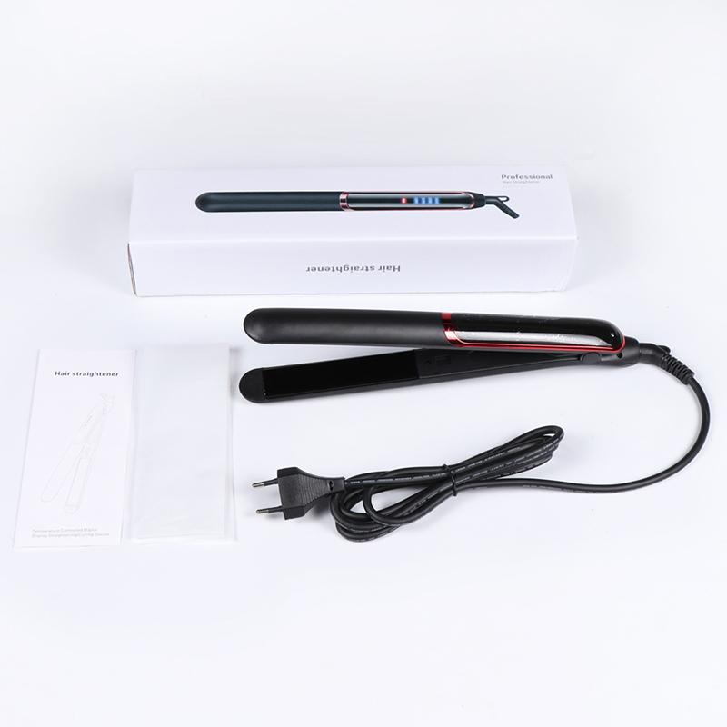 Dual-Purpose Household Electric Hair Straightener and Curling Iron with Ion Technology Features Straightening Curling Perming