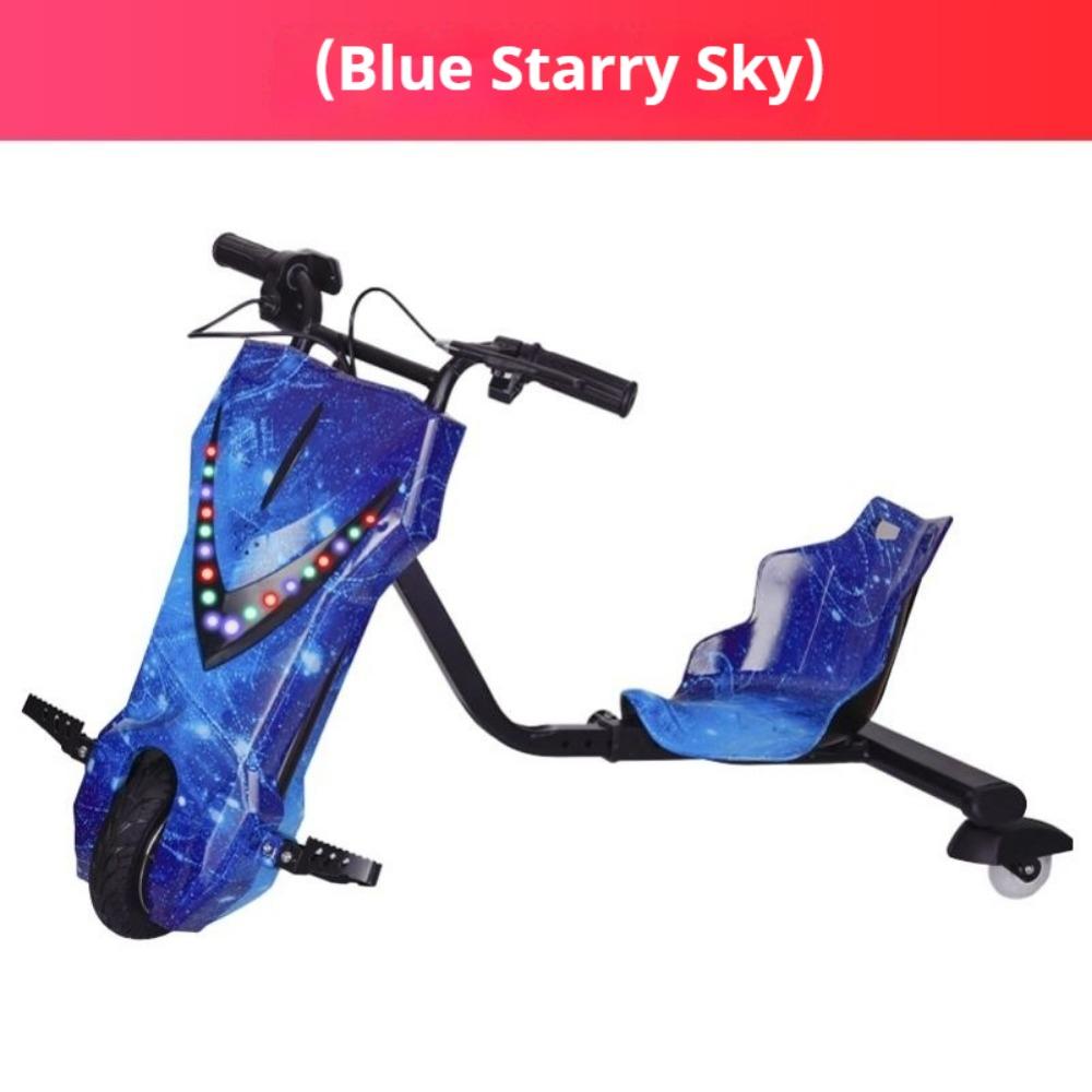 Electric kart children can sit adult students three-wheeled Internet celebrity drift car retractable timing