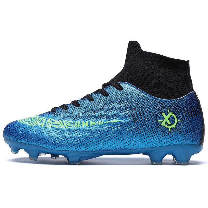 Neue C Luo High-Top-Fußballschuhe Kinder-Erwachsene Herren- und Damenstollen Training Kunstrasen Sportschuhe