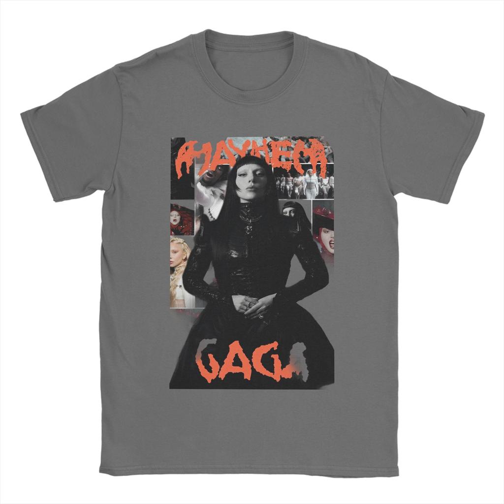 Lady Gaga T-Shirt for Men Women Mayhem Album Creative Pure Cotton Tees Crew Neck Short Sleeve T Shirts Birthday Present Clothes