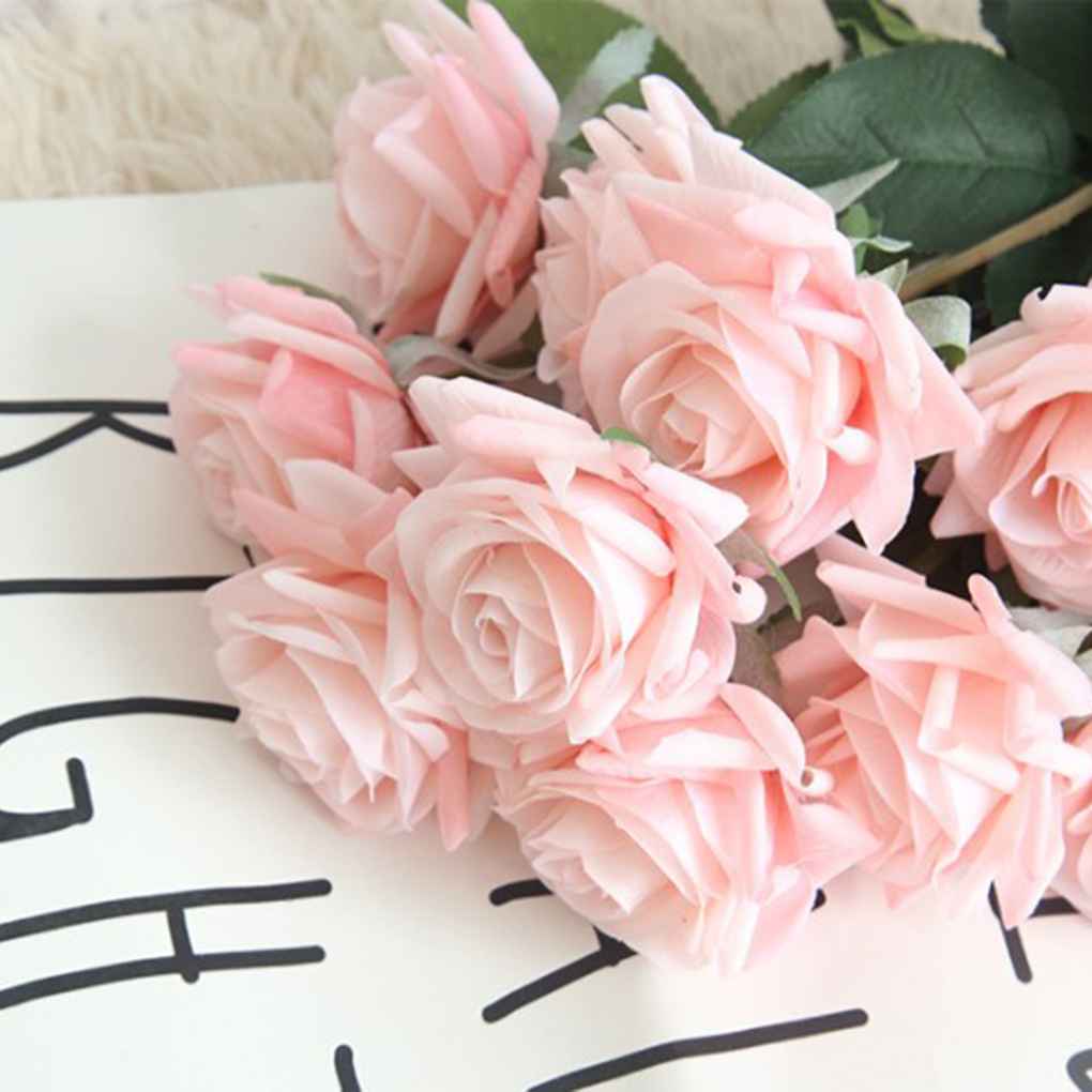 Rustic Retro Tea Rose Wedding Home Decor Flower Artificial Flowers