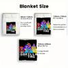 Gorilla Tag Cartoon Print 2D Flat Pattern Flannel Blanket High quality All Seasons Warmth and Comfort Perfect for Christmas Gifts.