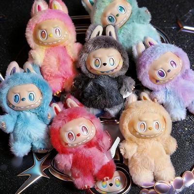 Popular Plush Keychains Trendy Play Rabub Soft Short Plush Doll Toy Cute Cartoon Pendant for Schoolbag Handbag Car