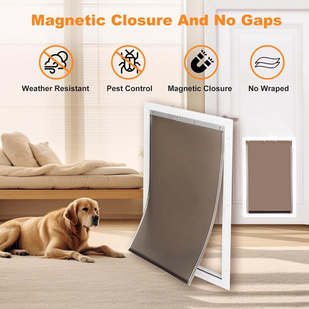 PAC11-11038 Dog Door Replacement Flap - Pet Doggie Replacement Flap Door with Screws Fits PetSafe, Medium Size 12 7/8" x 8 1/8"