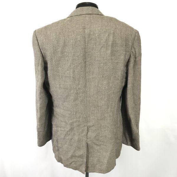 mila schon Italy Linen Silk Tailored Jacket Men L 50 Brown Blazer Spring Summer(USED)
