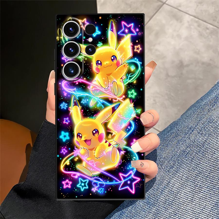 Cute Pokemon Pikachu Case for Samsung Galaxy S26 S10 S9 S24 Plus S23 S20 S21 FE S25 Ultra Note 20 Ultra 8 9 10 Funda Phone Cover
