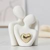 Hugging Couple Figurine Romantic Couple Statue Husband and Wife Abstract Sculpture Modern Decor for Bedroom Birthday Gifts