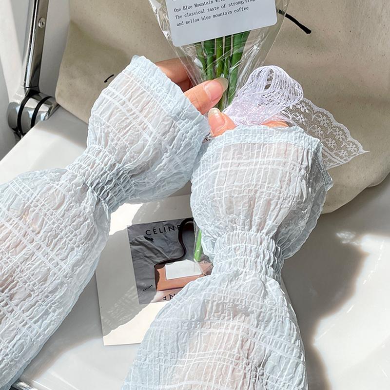 Summer Ice Silk Sunscreen Sleeve Loose Ice Sleeve Breathable Horn Sleeve