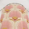 Art Deco Douchegordijn Vintage Badkamer Decor Geel Roze Douchegordijn Kunst Bloemenpatroon Art Nouveau Bad Decor Cadeau