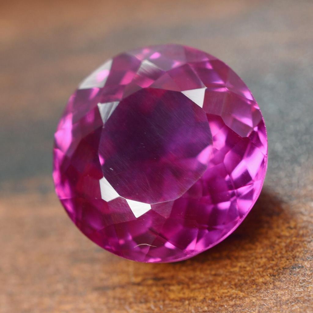 17.60 Ct Pink Sapphire Natural Round Certified Beautiful Loose Gemstone