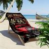 Vintage Route Classic Car 2D Flat Print Beach Towel, Large Soft Quick Dry Towel for Beach Camping SwimmingZSTJ0915185