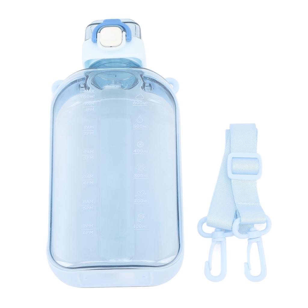 750ml 25oz Große Kapazität Tragbare Sport-Wasserflasche mit Schultergurt