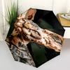 1pcAnimals cats monkeys cute turtles Umbrella Portable Folding Umbrella Iron Frame Hole Bone Structure Outdoor Home Umbrella