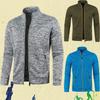 Pánské Cardigan Mikiny na zip Černá Zelená Šedá Kontrastní barvy Bundy Móda Neformální mikiny s vysokým stojanem Kabáty Sportovní oblečení Yasheng
