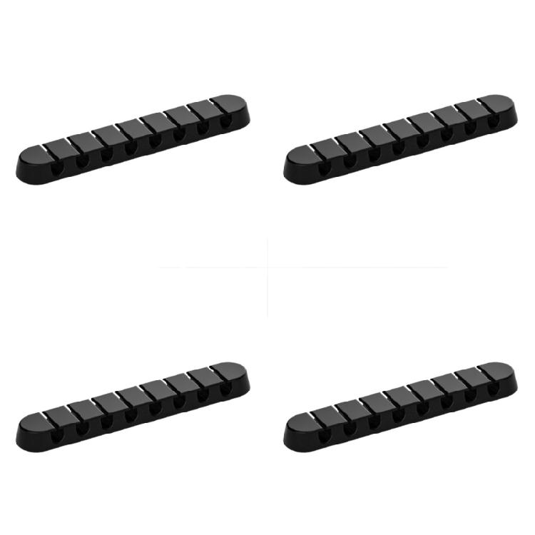 4 Pack Plastic Cord Management Clip Cable Storage System Desktop Wall Cable Holder Plastic Texture for Desk Organization
