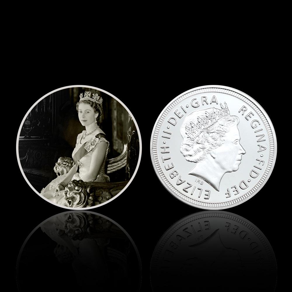 Queen Elizabeth commemorative coins, 10 pieces, Elizabeth commemorative coins for various age groups, family collection