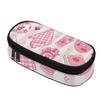 Pencil Case Smooth Zipper Large Storage Space 300D Polyester with Main Compartment Mesh Pocket and Pen Slots for Daily School Use