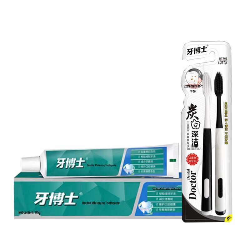Dr. Toothpaste Dual-Effect Whitening Toothpaste & Toothbrush Set