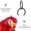 Creative Resin Parrot Hang On Tree Outdoor Garden Decoration Statue Animal Sculpture For Home Office Room Garden Decor Ornament