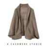 Women's Ethnic Style Cashmere Shawl-Scarf: 2-in-1 Fashionable Hollow Jacquard Cape