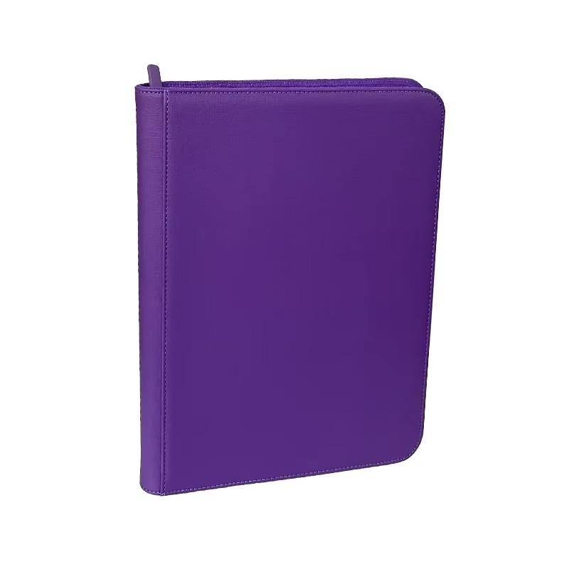 4 Pockets Side Loading Zipper Card Album Pu Leather 160 Cards Binder Tcg Game With Sealed Fixed Pockets Pages For Mgpkmfowygo