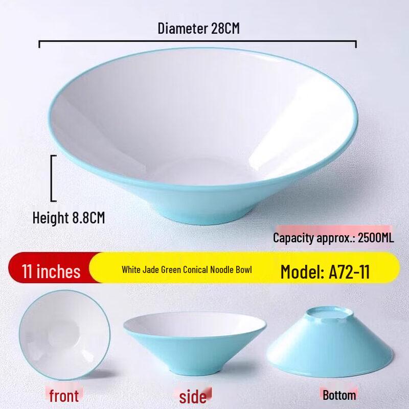 

Durable Melamine Noodle Soup Bowls (10-Pack)