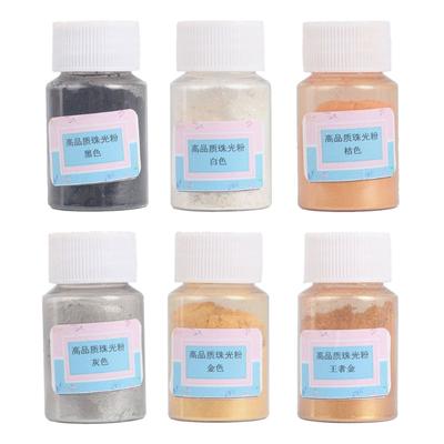 Metallisches Pigmentpulver 6 Farben Feines Harzpigmentpulver Jede Flasche 10g Harzfarbpigment zum Einfärben von Epoxidharz